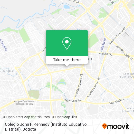 Mapa de Colegio John F. Kennedy (Instituto Educativo Distrital)