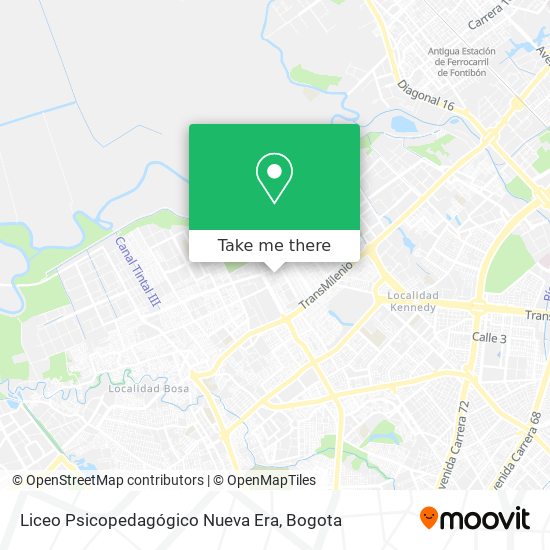 Liceo Psicopedagógico Nueva Era map
