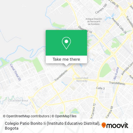 Mapa de Colegio Patio Bonito Ii (Instituto Educativo Distrital)