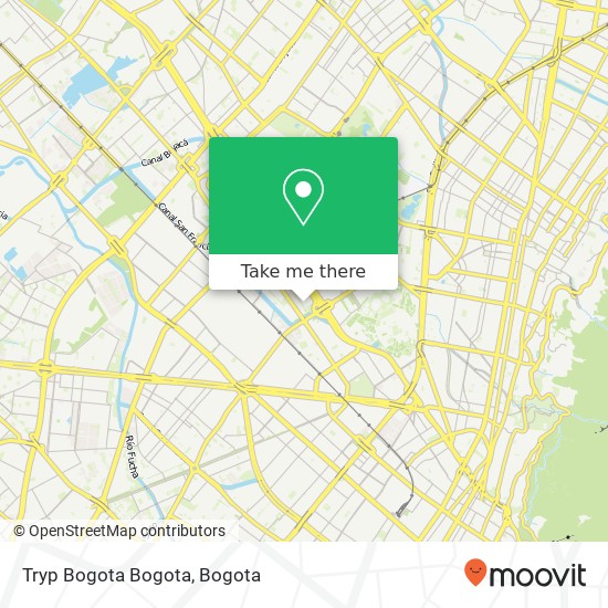 Tryp Bogota Bogota map