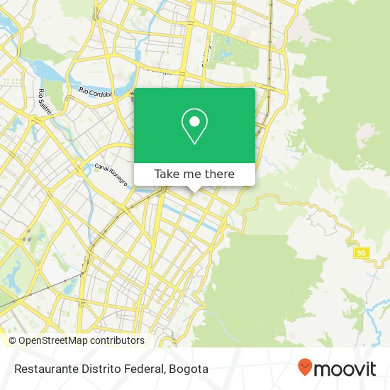 Restaurante Distrito Federal map