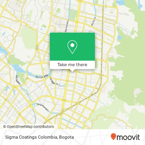 Sigma Coatings Colombia map