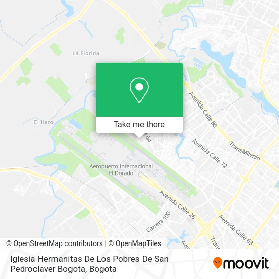 Iglesia Hermanitas De Los Pobres De San Pedroclaver Bogota map
