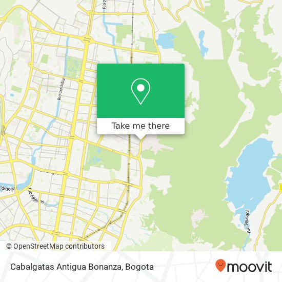 Cabalgatas Antigua Bonanza map