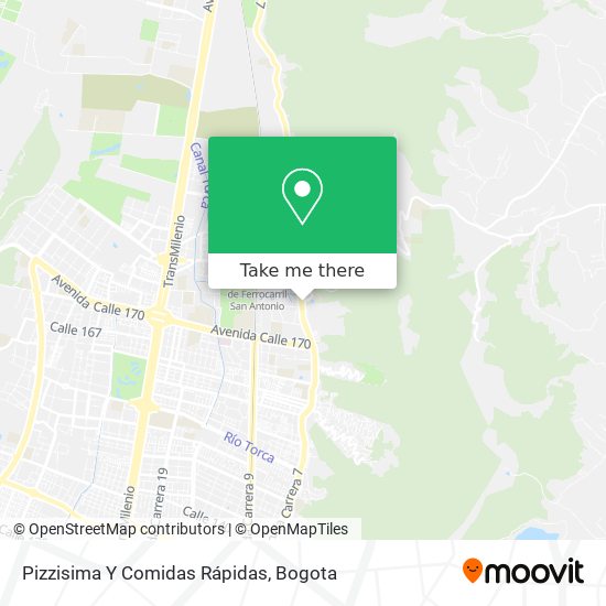 Pizzisima Y Comidas Rápidas map