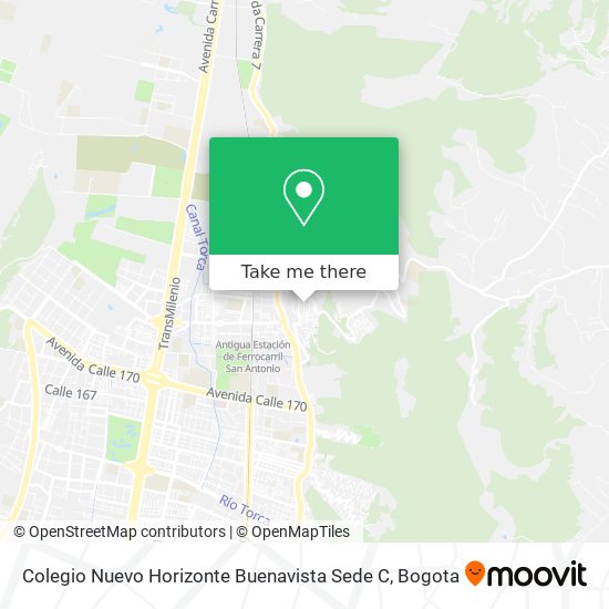 Colegio Nuevo Horizonte Buenavista Sede C map