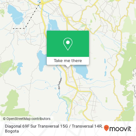 Diagonal 69F Sur Transversal 15G / Transversal 14R map