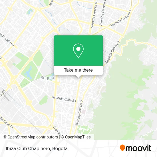 Ibiza Club Chapinero map