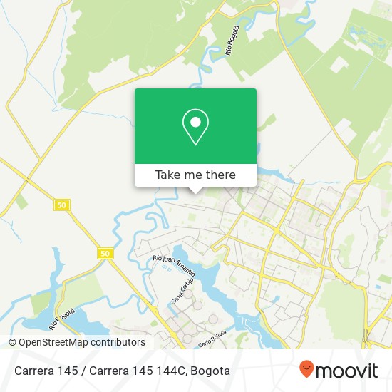 Mapa de Carrera 145 / Carrera 145 144C
