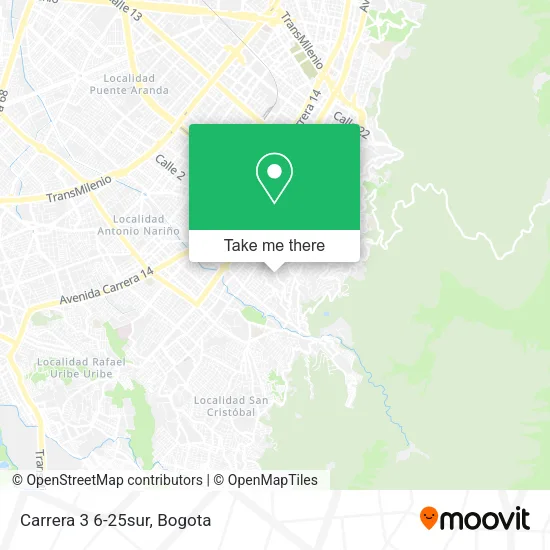 Carrera 3 6-25sur map