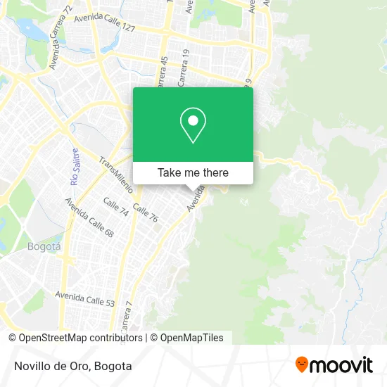 Novillo de Oro map