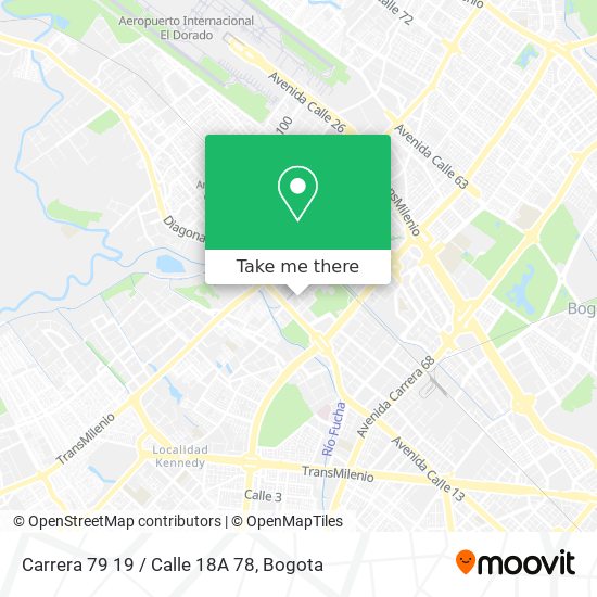 Mapa de Carrera 79 19 / Calle 18A 78