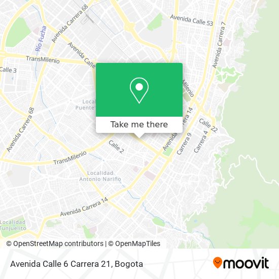 Avenida Calle 6 Carrera 21 map