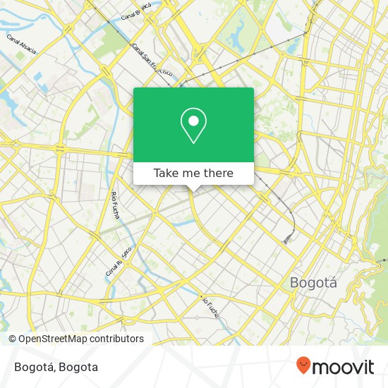 Bogotá map