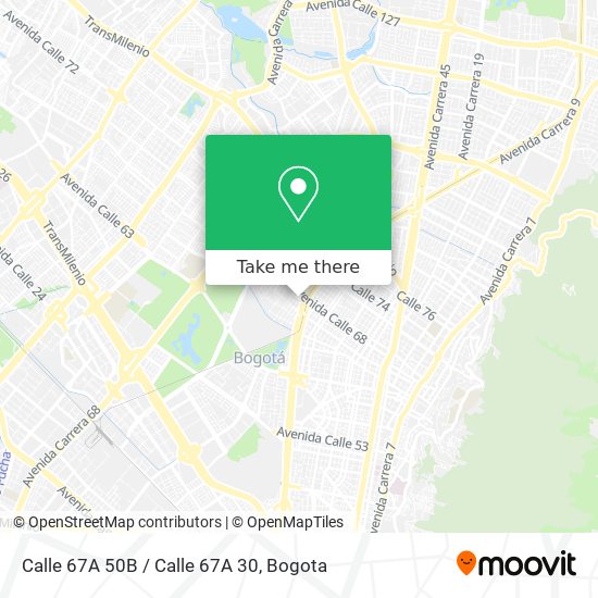 Calle 67A 50B / Calle 67A 30 map