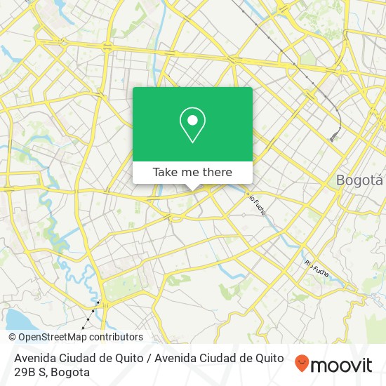 Mapa de Avenida Ciudad de Quito / Avenida Ciudad de Quito 29B S