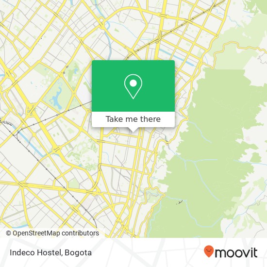 Indeco Hostel map