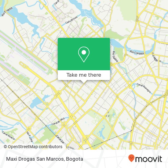 Maxi Drogas San Marcos map