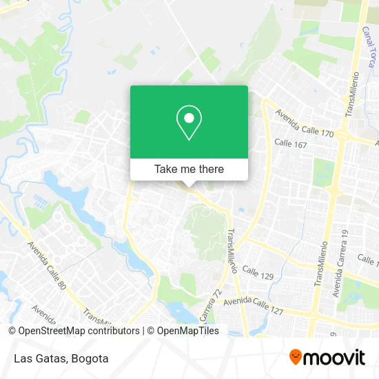 Las Gatas map
