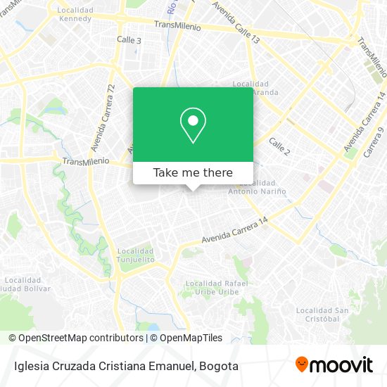 Iglesia Cruzada Cristiana Emanuel map