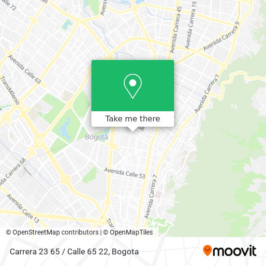 Carrera 23 65 / Calle 65 22 map