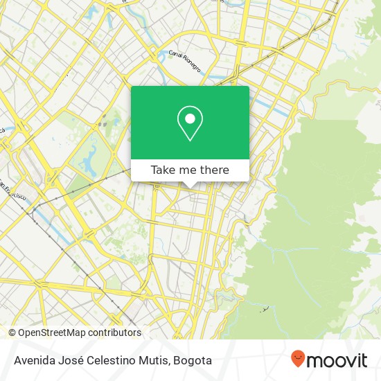 Mapa de Avenida José Celestino Mutis