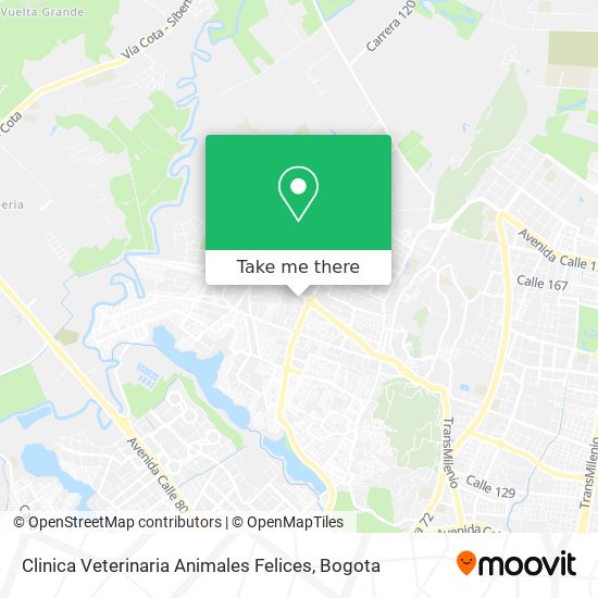 Clinica Veterinaria Animales Felices map