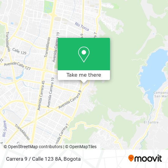 Mapa de Carrera 9 / Calle 123 8A