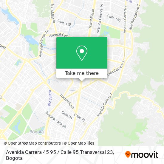 Avenida Carrera 45 95 / Calle 95 Transversal 23 map