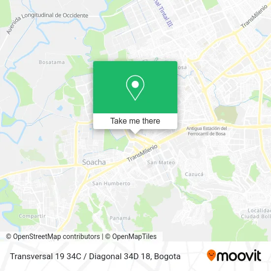 Transversal 19 34C / Diagonal 34D 18 map