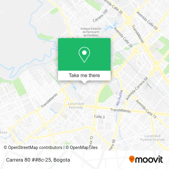 Carrera 80 ##8c-25 map