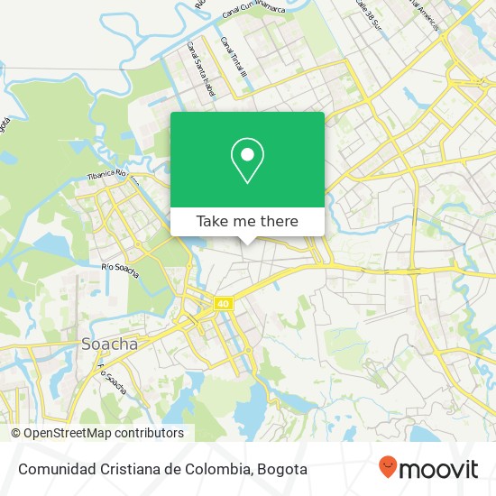 Comunidad Cristiana de Colombia map