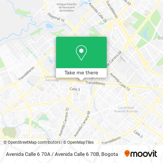 Avenida Calle 6 70A / Avenida Calle 6 70B map