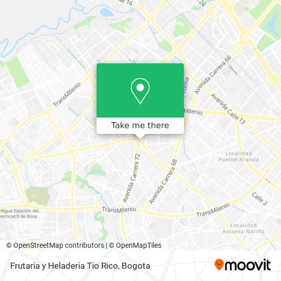 Frutaria y Heladeria Tio Rico map