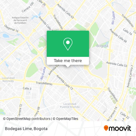 Bodegas Lime map