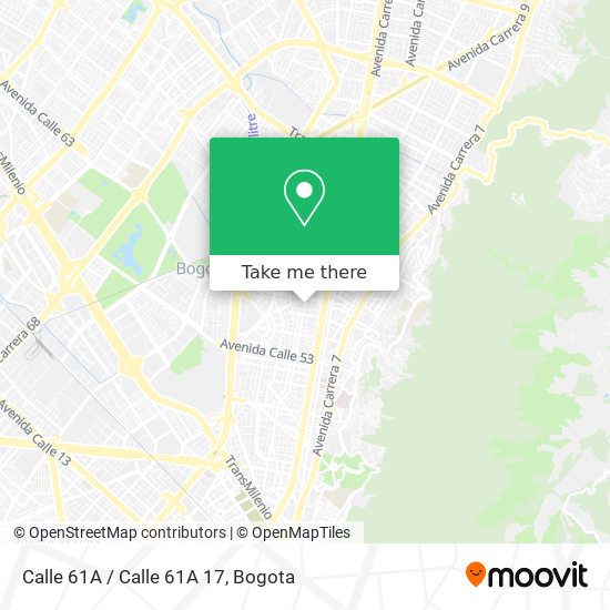 Calle 61A / Calle 61A 17 map