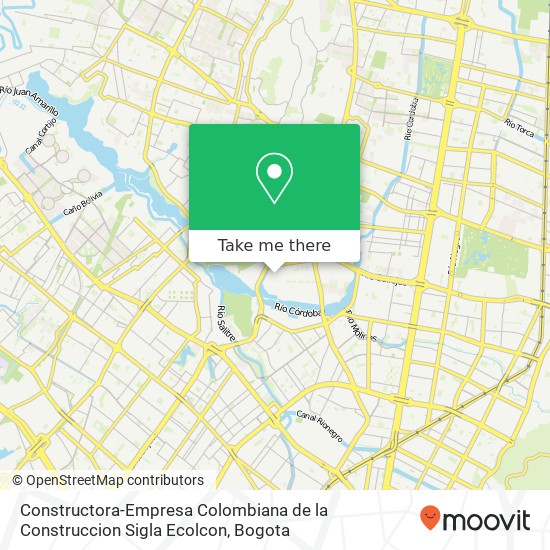 Mapa de Constructora-Empresa Colombiana de la Construccion Sigla Ecolcon