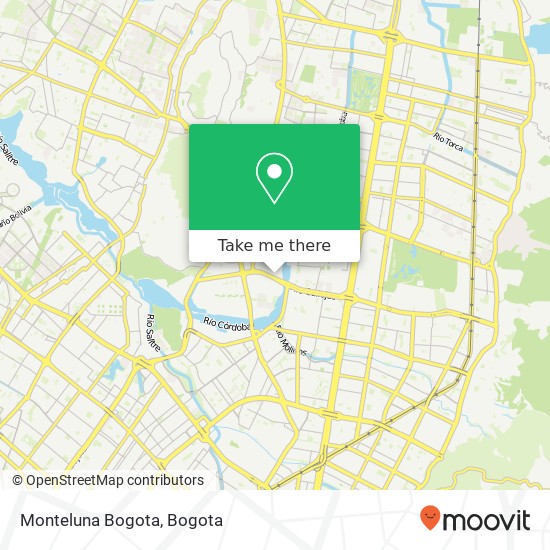 Monteluna Bogota map