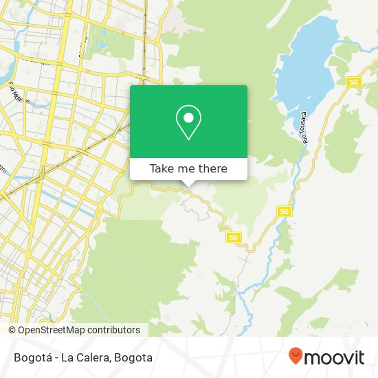 Bogotá - La Calera map