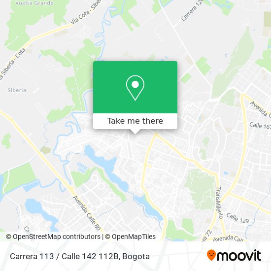 Mapa de Carrera 113 / Calle 142 112B