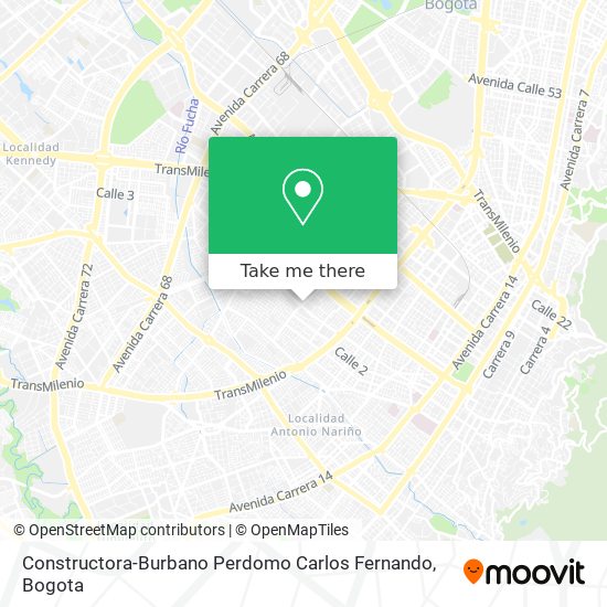 Mapa de Constructora-Burbano Perdomo Carlos Fernando