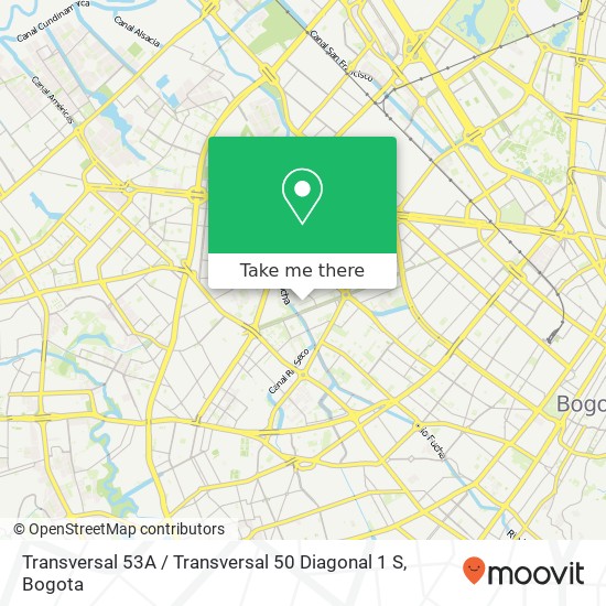 Transversal 53A / Transversal 50 Diagonal 1 S map