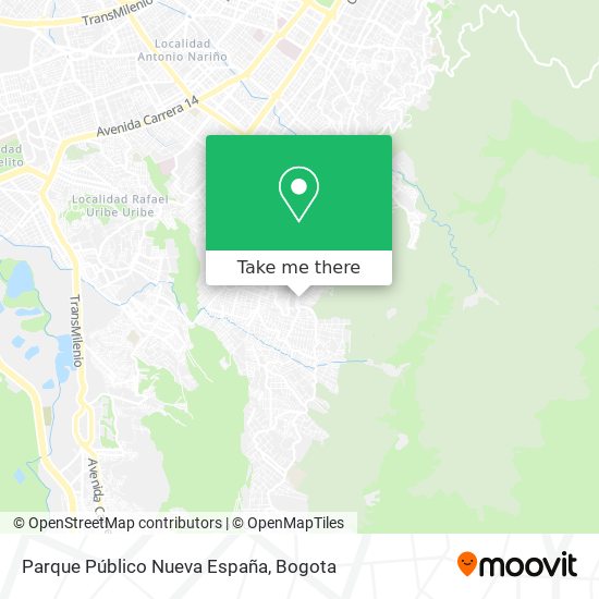 Mapa de Parque Público Nueva España