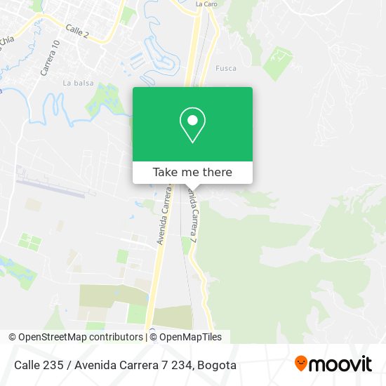 Calle 235 / Avenida Carrera 7 234 map