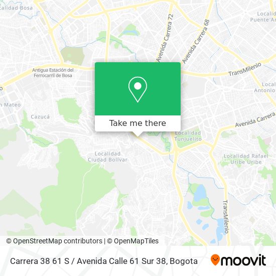 Carrera 38 61 S / Avenida Calle 61 Sur 38 map