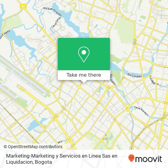 Marketing-Marketing y Servicios en Linea Sas en Liquidacion map