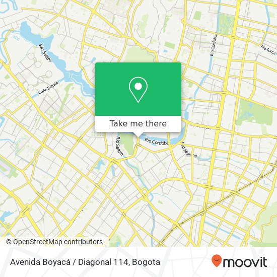 Mapa de Avenida Boyacá / Diagonal 114