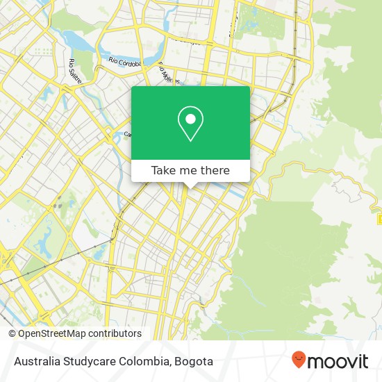 Australia Studycare Colombia map