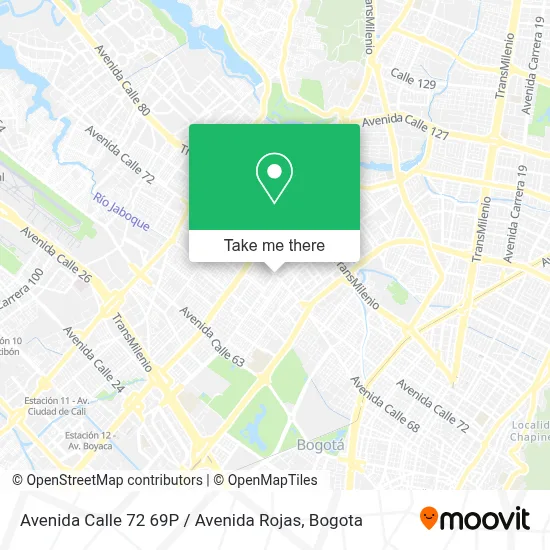 Avenida Calle 72 69P / Avenida Rojas map
