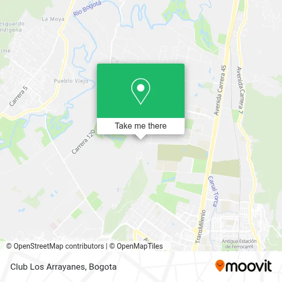 Club Los Arrayanes map